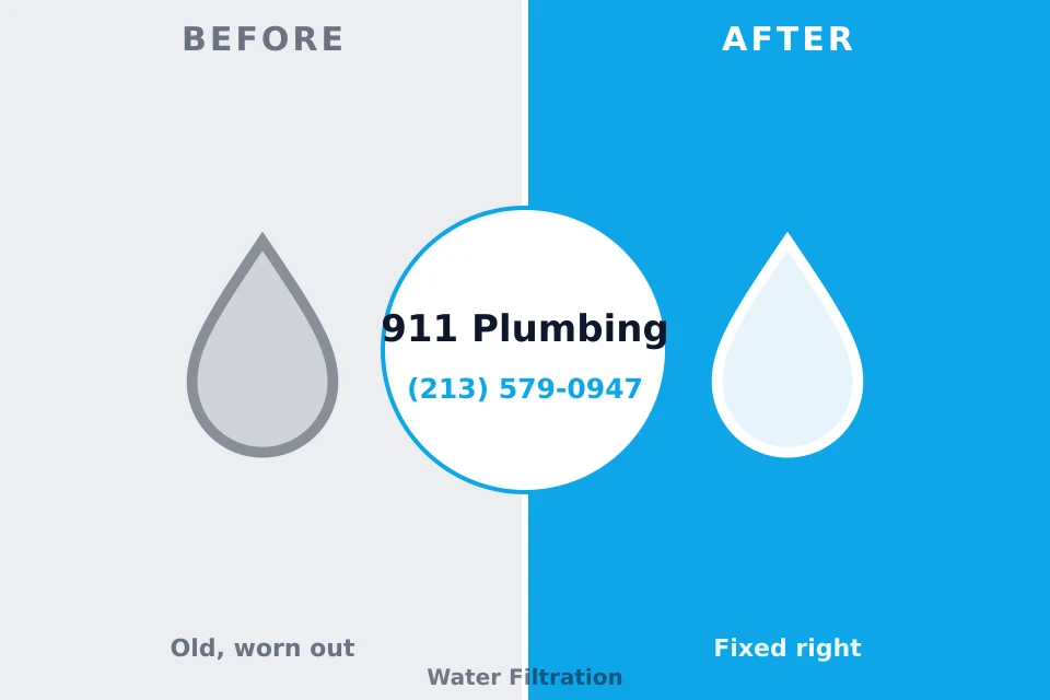 Before and after: plumbing repair Hiram, GA